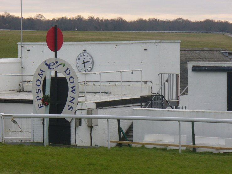 Epsom Downs Finishing Post and Clock