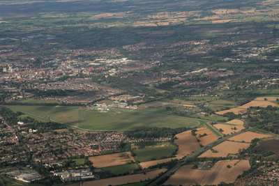 Aerial View of York Racecourse
