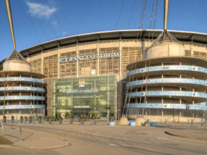 Colin Bell Stand at Manchester City's Etihad Stadium