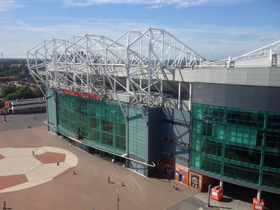 East Stand at Manchester United's Old Trafford Football Stadium