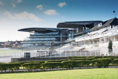 Grandstands at Aintree Racecourse
