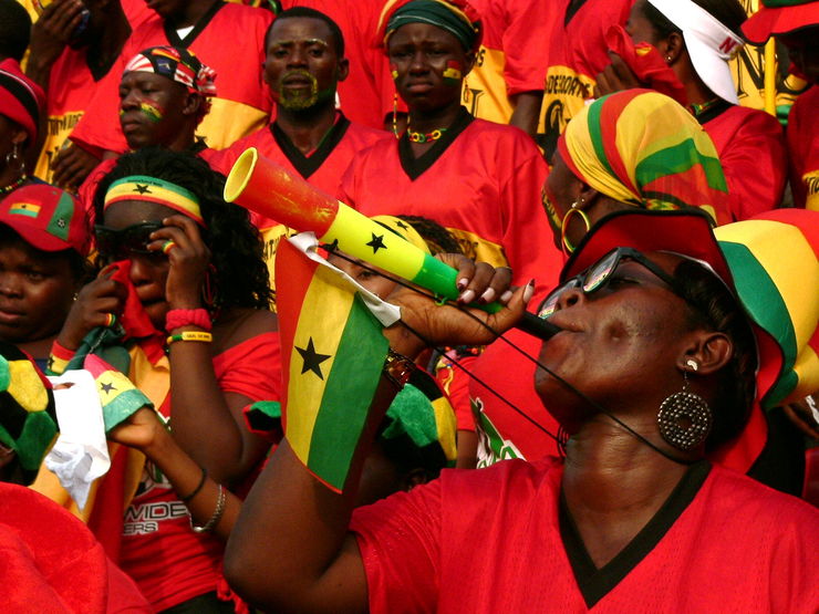 Ghana Fans at AFCON 2008 Guinea Game