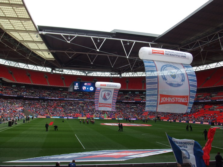Johnstone's Paint Advertising at the 2014 EFL Trophy Final