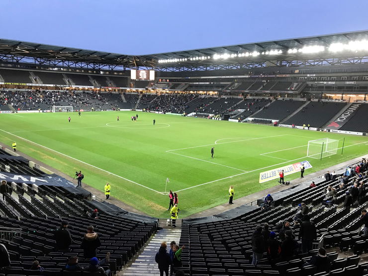 MK Dons Evening Game at Half Time