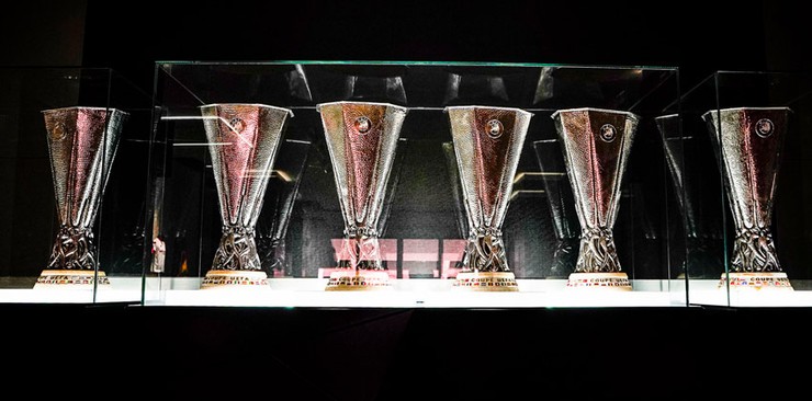 Sevilla's Six UEFA Cup Trophies