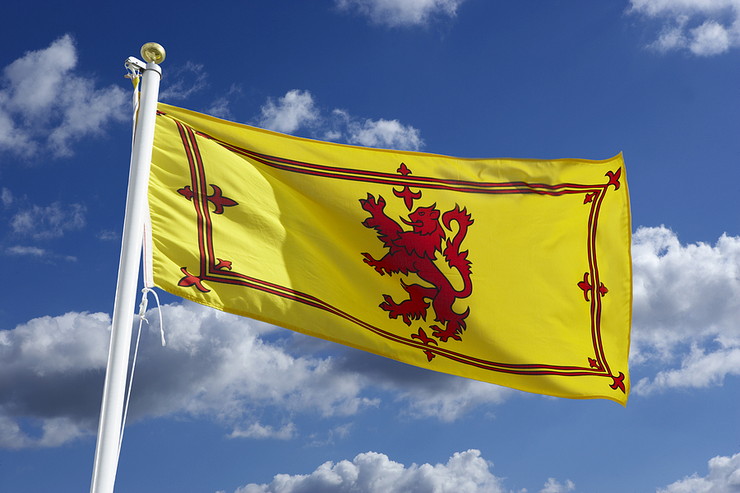 The Lion Rampant Scotland Flag
