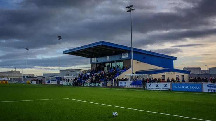 Balmoral Stadium, home of the Cove Rangers