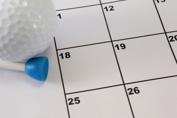 Golf calendar