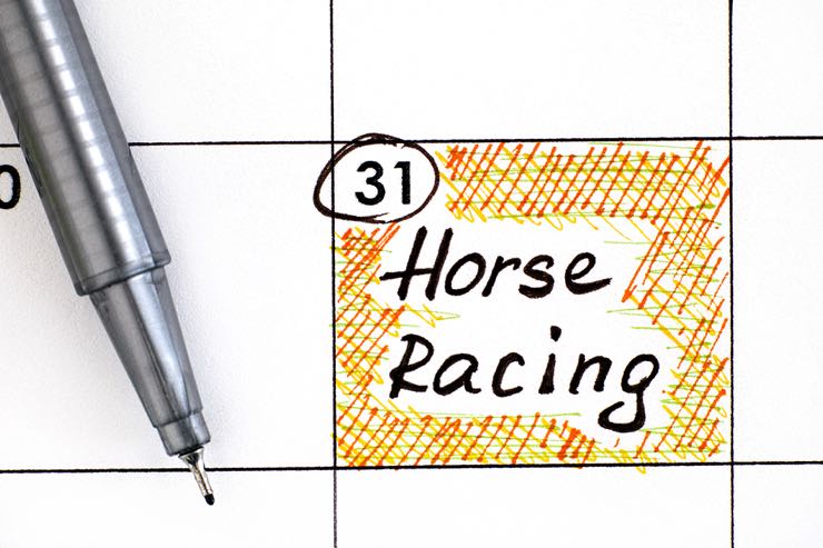 Horse racing calendar