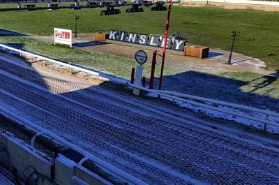 Kinsley Greyhound Stadium winning line
